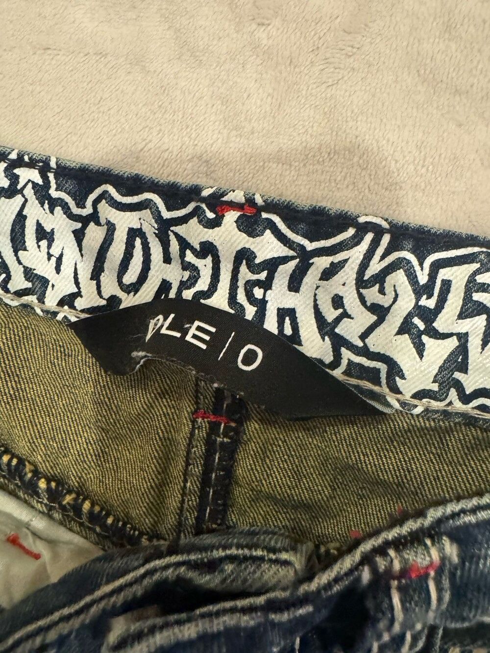 Ninth Hall Idle Cougar Snake Denim Jeans Blue Size 0 - Picture 8 of 9